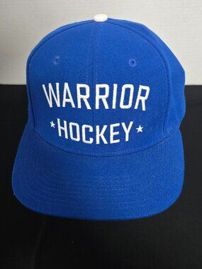Warrior Hockey Blue Snapback Hat Adjustable Cap One Size